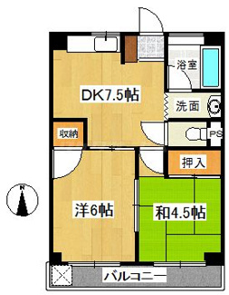 【間取り】 | 学園サンハイツ