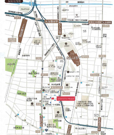 ＡＴＫレジデンスなんばの地図
