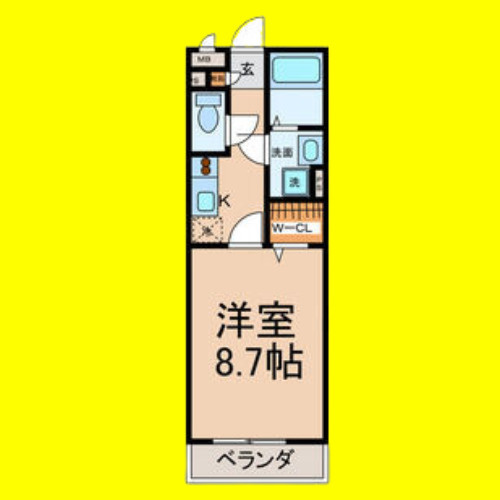 ドルフしらかね　名古屋市賃貸　仲介手数料無料の間取り