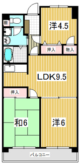 【間取り】 | 清水山第1パークハイツ