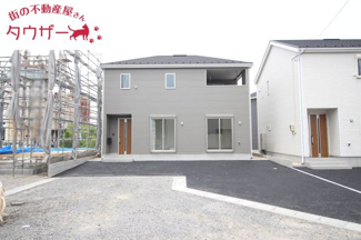 【外観】 | 永盛小学校・安積中学校区　GRADLE GAEDEN 郡山市安積町笹川　第７　全９棟　４号棟 | 南側から見た現状写真です！　日当たり良好の物件です♪