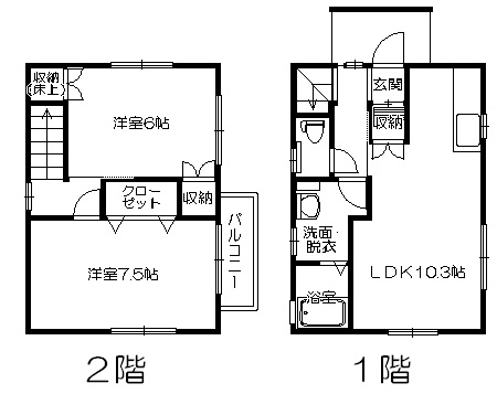 不動タウンの間取り