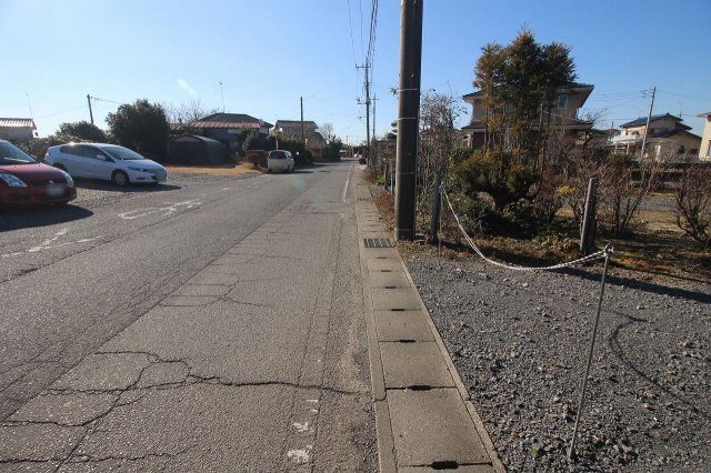 壬生町元町|南東側道路（2021年12月撮影）