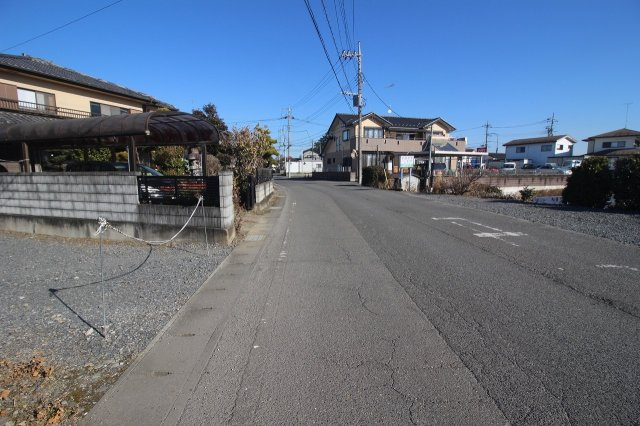 壬生町元町|南東側道路（2021年12月撮影）