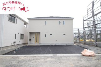 【外観】 | 永盛小学校・安積中学校区　GRADLE GAEDEN 郡山市安積町笹川　第７　全９棟　８号棟 | 北側から見た現状写真です！　日当たり良好の物件です♪
