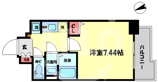 エスティライフ天王寺東の間取り|エスティライフ天王寺東　間取り