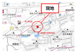 よかタウン／菊池郡大津町大字引水9期／１号棟の地図