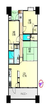 アルフィーネ久留米中央町の間取り