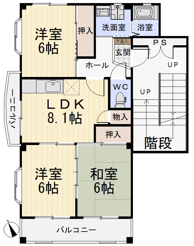 ウィンザーK＆Yの間取り
