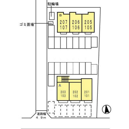 【区画図】 | エトワールコートB B棟