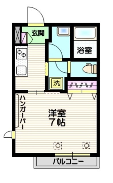メゾン　ド　フォーレの間取り|★角部屋★２面採光★