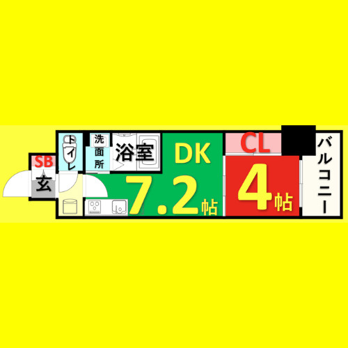 L&Cレジデンス鶴舞公園　名古屋市賃貸　仲介手数料無料の間取り