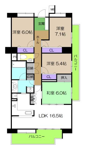 【間取り】 | 六泉寺ガーデンヒルズ