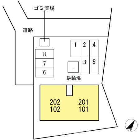 コーヨーハイツの区画図