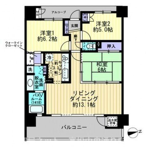 【間取り】 | サーパス桜町二丁目