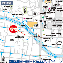 ハートフルタウン西区上代3丁目588番の地図