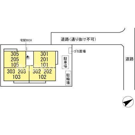エルム柏の区画図