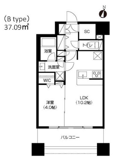 アーバネックス神戸六甲の間取り