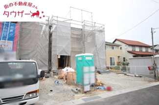 【外観】 | 開成小学校・郡山第一中学校区　GRADLE GAEDEN 郡山市大槻町　第３８　全９棟　３号棟 | 駐車スペース３～４台可能です！　外水道もついていますので洗車に便利です♪