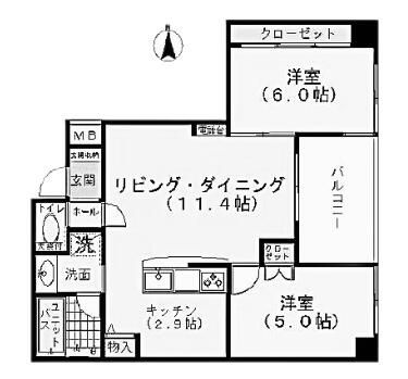 グリーンパークミノワの間取り