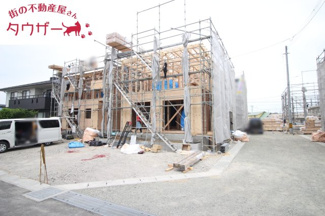 【外観】 | 開成小学校・郡山第一中学校区　GRADLE GAEDEN 郡山市大槻町　第３８　全９棟　８号棟 | 南側から見た現状写真です♪　日当たり良好の物件です♪