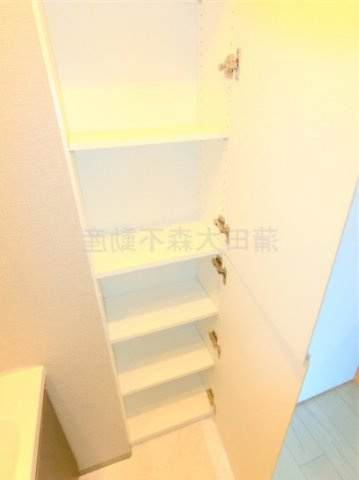 ブランシエスタ糀谷の収納|洗面所の棚収納