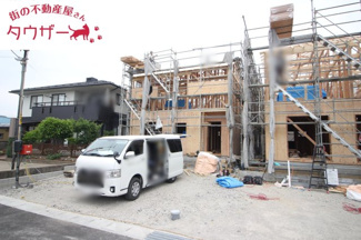 【外観】 | 開成小学校・郡山第一中学校区　GRADLE GAEDEN 郡山市大槻町　第３８　全９棟　９号棟 | 南側から見た現状写真です♪　日当たり良好の物件です♪