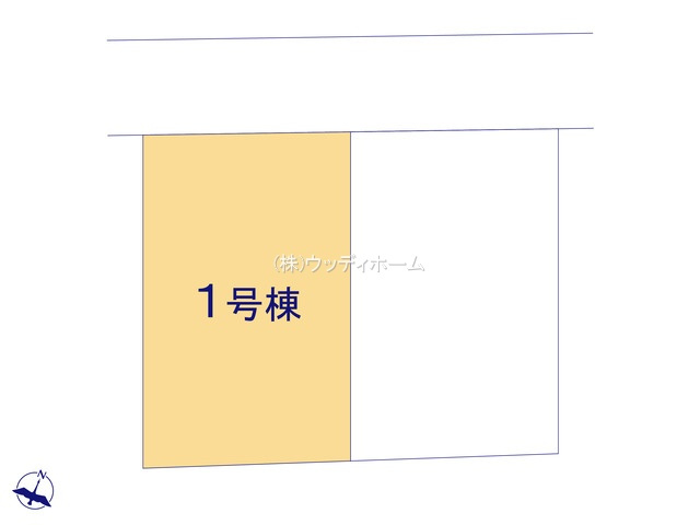 春日部市西金野井3期　新築一戸建て　1号棟の区画図