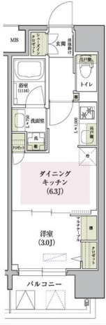 アーバネックス大阪天満宮IIの間取り