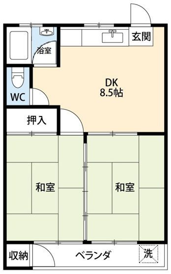 【間取り】 | 明和ハイツ