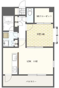 熊本市中央区新大江３丁目の賃貸マンションの間取り