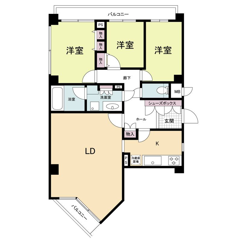 甲子園口ガーデンホームズの間取り