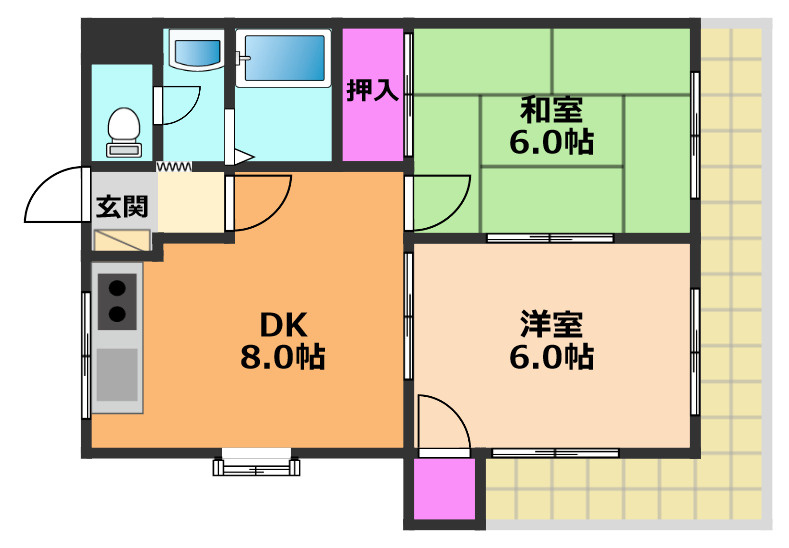 VIVID CASTLEの間取り