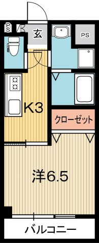 フルールアミーⅢの間取り