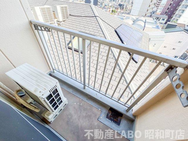 メゾン北田辺のバルコニー