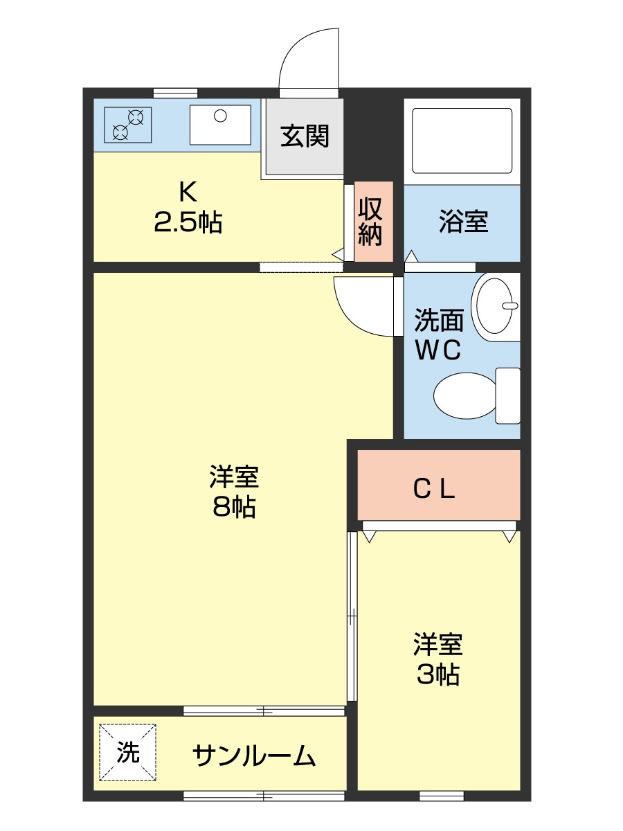 ＡＫハイムの間取り