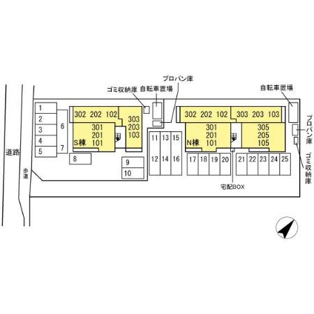 D-residence多治米Nの区画図