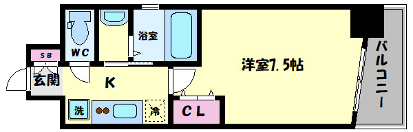 TOYOTOMi STAY Premium ABENO天王寺の間取り|TOYOTOMI STAY PREMIUM ABENO天王寺　間取り