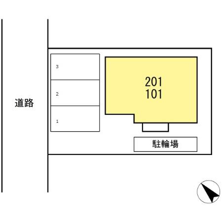 アーデル多治米の区画図
