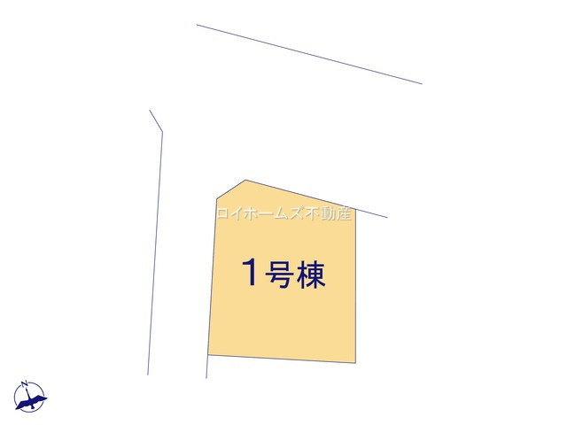 【区画図】 | 知多市日長台276『仲介料無料』新築戸建て | 1号棟