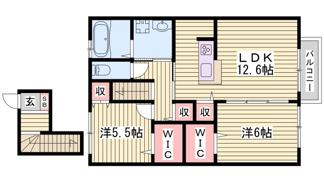 クオーレⅠの間取り