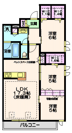 （仮称）恵比寿３丁目メゾンの間取り|★新築　耐震耐火構造の旭化成へーベルメゾン★ペット共生マンション★
