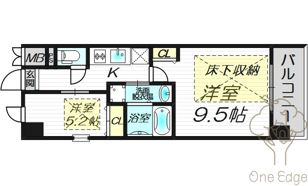 NORTH VILLAGE BIRTH PLACE 本館の間取り
