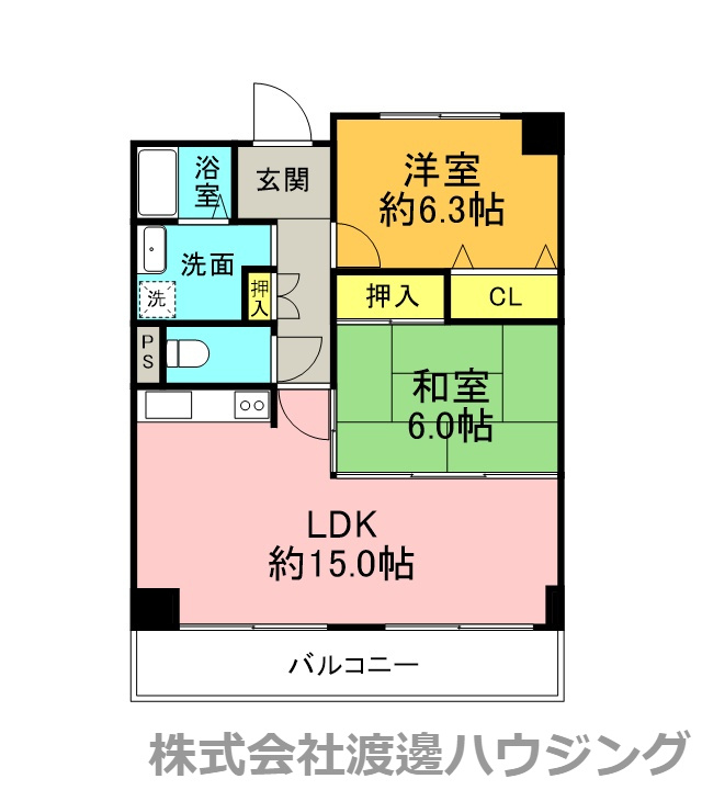 アドバンス江坂の間取り