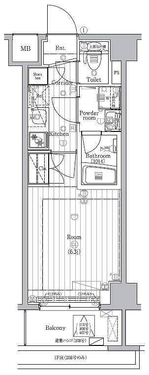PREMIUM CUBE 不動前DEUXの間取り
