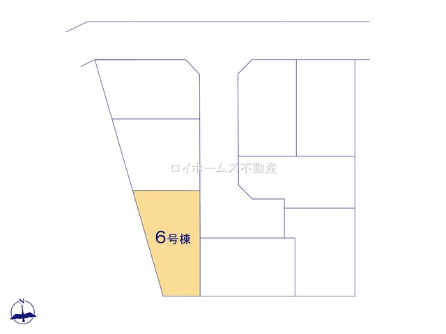 【区画図】 | 名古屋市港区春田野２丁目1404-1『仲介料無料』新築戸建て | 6号棟