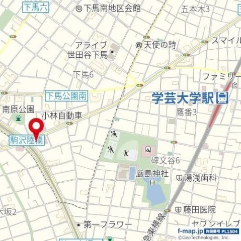 ルーブル学芸大学六番館の地図