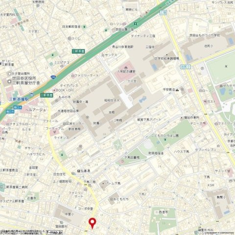 ハイシティ三軒茶屋第1 の地図