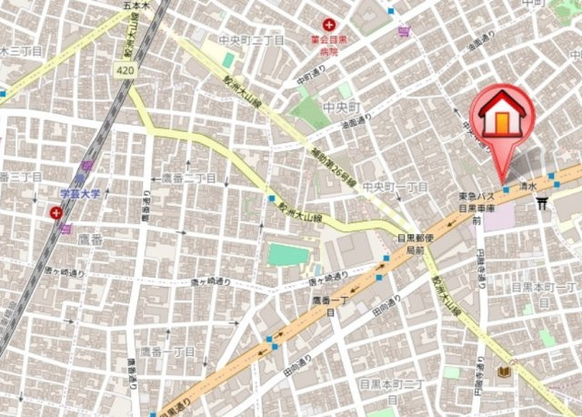 レジディア学芸大学の地図