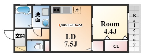 Asosion甲南山手（アソシオン）の間取り